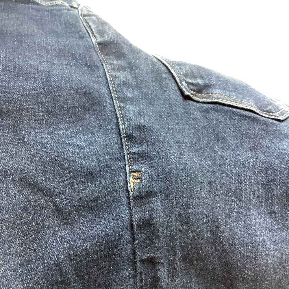 Frame Denim Le Skinny de Jeanne Crop Dark Blue Jeans - Picture 7 of 8